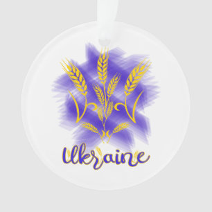 Ukrainischer Dreier aus Weizenohr Ornament