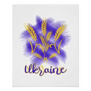 Ukrainischer Dreier aus Weizenohr Poster