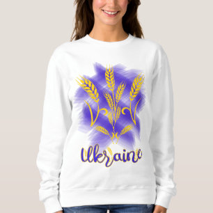 Ukrainischer Dreier aus Weizenohr Sweatshirt