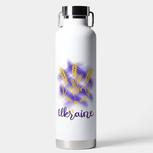 Ukrainischer Dreier aus Weizenohr Trinkflasche (Vorderseite)