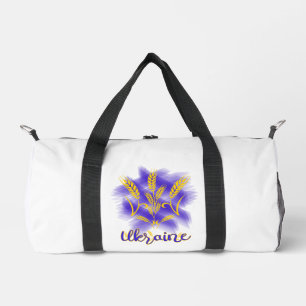 ukrainischer Dreizack aus Weizenähre Duffle Bag