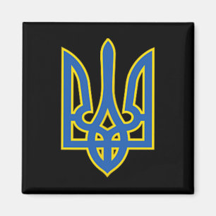 Ukrainischer Dreizack-Shirt Tryzub Ukraine-Armee G Magnet