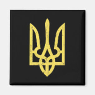 Ukrainischer Dreizack-Symbol - Ukraine Unterstütze Magnet