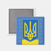ukrainischer Emblemmagnet Magnet (Vorderseite/Rückseite)
