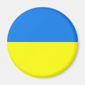 ukrainischer Flaggenmagnet Magnet (Vorne)