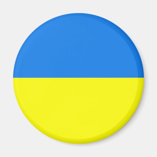 ukrainischer Flaggenmagnet Magnet (Vorne)