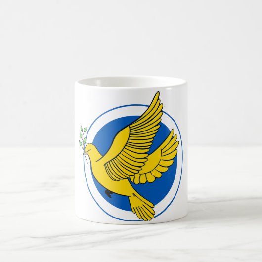 ukrainischer Frieden Kaffeetasse (Mittel)