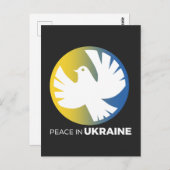 ukrainischer Frieden Postkarte (Vorne/Hinten)