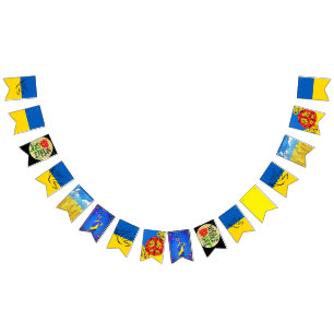 ukrainischer FRIEDEN Wimpelkette