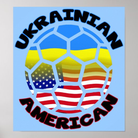 Ukrainischer Fußballposter Poster (Vorne)