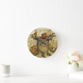 Ukrainischer Hryb (Pilzsaal) Briefmarke Runde Wanduhr (Zuhause)