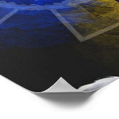 Ukrainischer Hundepatron Poster (Ecke)