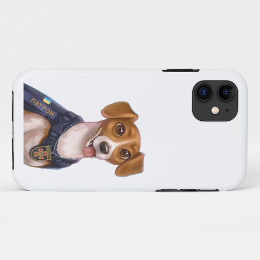 Ukrainischer Hundepatron-T - Shirt Case-Mate iPhone Hülle (Rückseite (Horizontal))