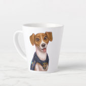 Ukrainischer Hundepatron-T - Shirt Milchtasse (Linke Ecke)