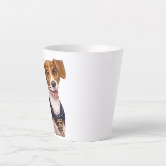 Ukrainischer Hundepatron-T - Shirt Milchtasse (Vorderseite)