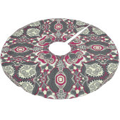 Ukrainischer Karakoko: Silk Neck Scarf Design Polyester Weihnachtsbaumdecke (Schrägansicht)