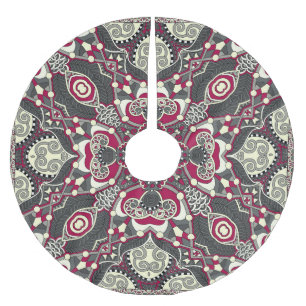 Ukrainischer Karakoko: Silk Neck Scarf Design Polyester Weihnachtsbaumdecke