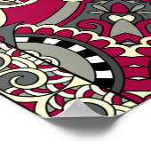 Ukrainischer Karakoko: Silk Neck Scarf Design Poster (Ecke)