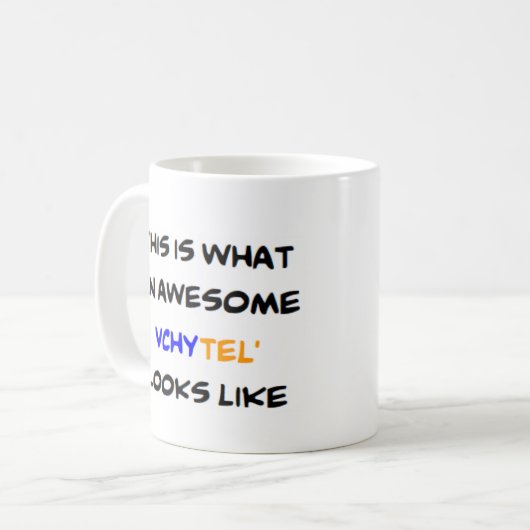 ukrainischer Lehrer vchytel', phantastisch Kaffeetasse (Vorderseite Links)