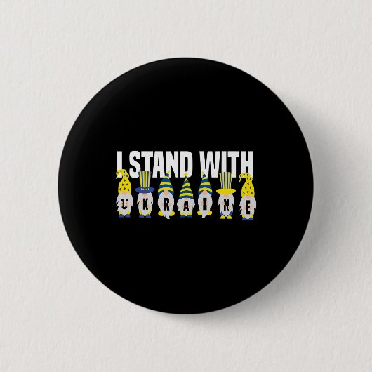 Ukrainischer Liebhaber Ich stehe hinter der Ukrain Button (Vorderseite)