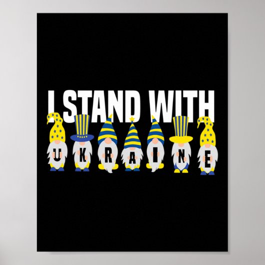 Ukrainischer Liebhaber Ich stehe hinter der Ukrain Poster (Vorne)