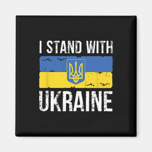 Ukrainischer Liebhaber Ich stehe mit Ukraine Herz Magnet