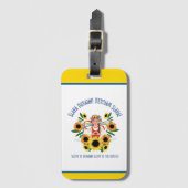 Ukrainischer Mädchenglanz in der Ukraine Gepäckanhänger (Vorderseite Vertikal)