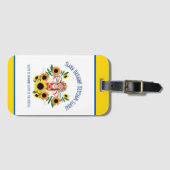 Ukrainischer Mädchenglanz in der Ukraine Gepäckanhänger (Vorderseite (Horizontal))