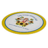 Ukrainischer Mädchenglanz in der Ukraine Schneidebrett (Ecke)