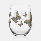 ukrainischer Monarch Weinglas Ohne Stiel (Rückseite)