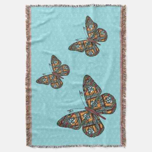 Ukrainischer Monarchwirbel Blanket Decke (Vorderseite Vertikal)