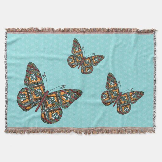 Ukrainischer Monarchwirbel Blanket Decke (Vorderseite)