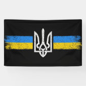 ukrainischer Präsident - ukrainisches Flaggensymbo Banner (Horizontal)