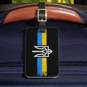 ukrainischer Präsident - ukrainisches Flaggensymbo Gepäckanhänger