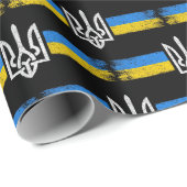 ukrainischer Präsident - ukrainisches Flaggensymbo Geschenkpapier (Rolleneckpunkt)