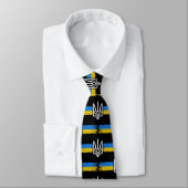 ukrainischer Präsident - ukrainisches Flaggensymbo Krawatte (Gebunden)