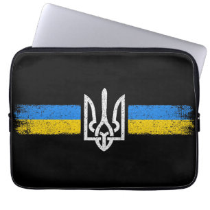 ukrainischer Präsident - ukrainisches Flaggensymbo Laptopschutzhülle