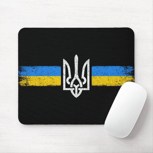 ukrainischer Präsident - ukrainisches Flaggensymbo Mousepad (Mit Mouse)
