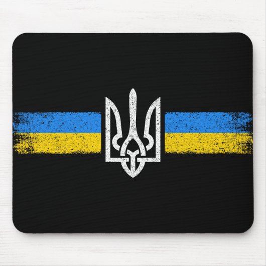 ukrainischer Präsident - ukrainisches Flaggensymbo Mousepad (Vorne)