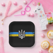 ukrainischer Präsident - ukrainisches Flaggensymbo Pappteller (Party)