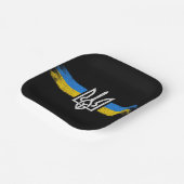 ukrainischer Präsident - ukrainisches Flaggensymbo Pappteller (Gewinkelt)