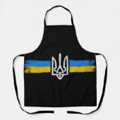 ukrainischer Präsident - ukrainisches Flaggensymbo Schürze (Vorderseite)