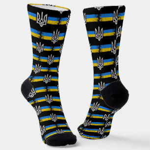 ukrainischer Präsident - ukrainisches Flaggensymbo Socken