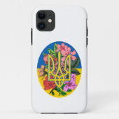 ukrainischer Präsident und ukrainische Flagge mit  Case-Mate iPhone Hülle (Rückseite)