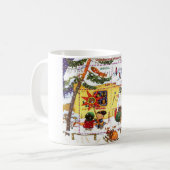 Ukrainischer Schneemann und Kinder Kaffeetasse (Vorderseite Links)