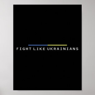 Ukrainischer Selenskyj Ukraine Armee Grün Kämpfen Poster