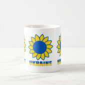  Ukrainischer Sonnenblumen-T - Shirt Trucker Hat W Kaffeetasse (Mittel)