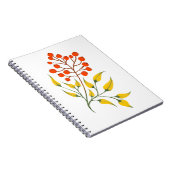 Ukrainischer Stil viburnum Zweig. Ukraine Notizblock (Rechte Seite)