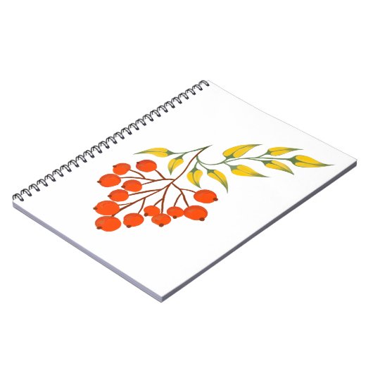 Ukrainischer Stil viburnum Zweig. Ukraine Notizblock (Linke Seite)