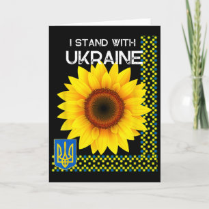 Ukrainischer Stolz Ich stehe hinter der Ukraine So Karte